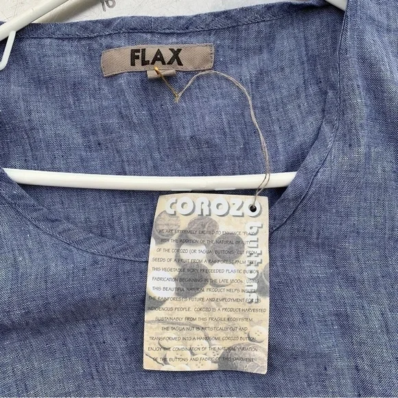 🆕 Flax Linen Market Tunic Shirt Women’s Top Size Small - Picture 3 of 6